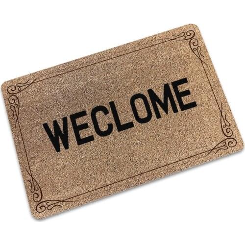 Customize Welcome Doormat Entrance Floor Mat Funny Doormat Home and Office Carpet anti-slip Rugs