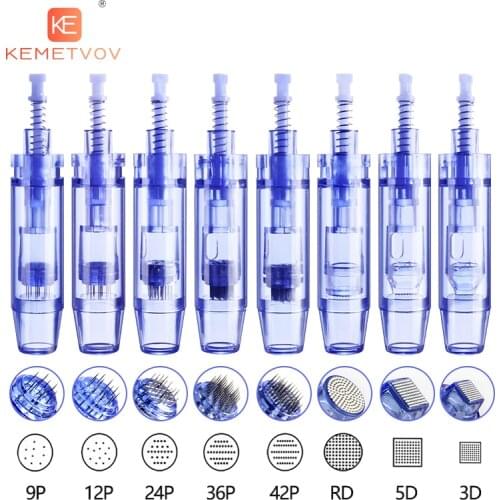 10/50/100PCS Derma Tool Bayonet Needles Cartridge For Dr pen A1 Nano/9 pin/12 pin/36 pin/42 pin Micro Needle Replacement Head