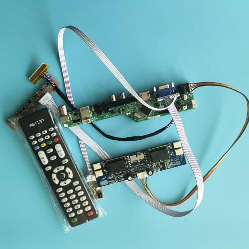 For HSD190ME13-A03 4 lamps Resolution 1280X1024 19" Digital Signal kit LCD AV TV card Controller Board Interface USB 30pin