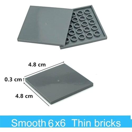 10pcs DIY Building Blocks Thin Figure Bricks Smooth 6x6 Educational Creative Size Compatible With 10202 Toys for Children