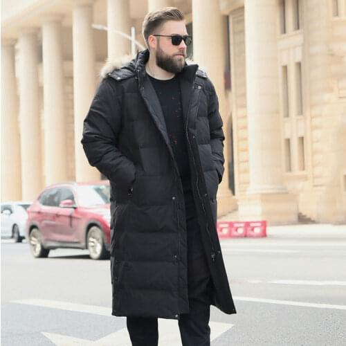 Winter Jacket For Men Mens Long Over the Knee Cotton Coat Thick Winter Casual Winter Clothes Size XL-9XL 10XL