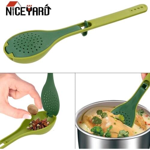 NICEYARD Cooking Spoon Soup Spoon Multi-purpose Long Handle Spice Packet Filter Spoon Condiment Boiled Soup Tool Cooking Tools