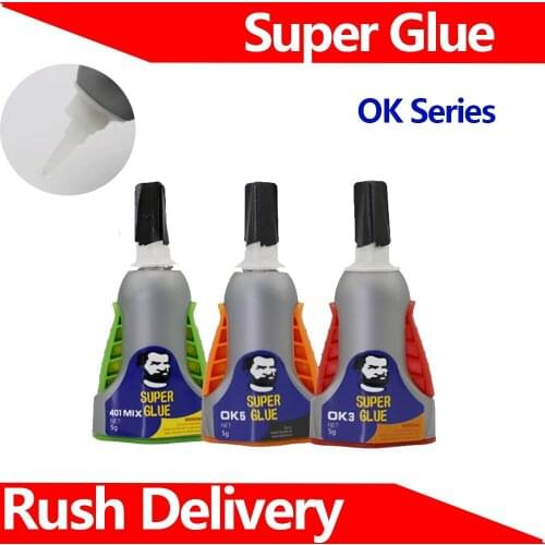 OK3/OK5/401MIX Multifunctional Quick-Drying Glue Strongly and Instantaneously Bond Metal, Plastic, Leather, Shoe Glass, Etc