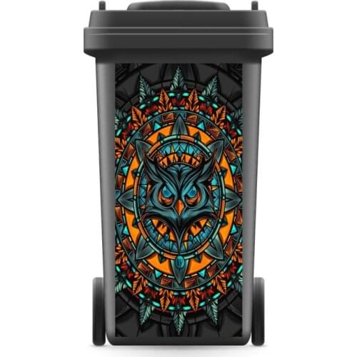 Rubbish Bin Sticker Abstract Bird Pattern Wallpaper mural Wall Print Decal Removable Wall Mural Photo self adhesive Gift Kitchen
