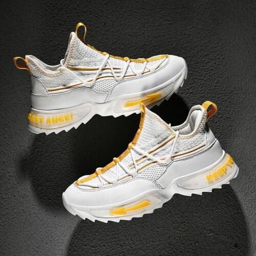 Mens 46 Platform Shine Brown Shoes Socks Shoes Summer Breathable Comfortable Mesh Light Running Casual Low Top Clunky Sneaker