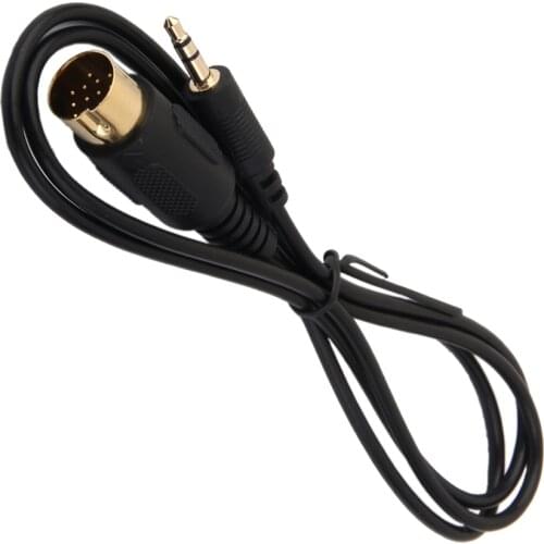 3.5mm JACK MP3 AUX LEAD 13-PIN Input Cable for IPOD IPHONE KENWOOD