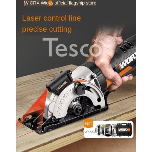 Woodworking chainsaw WX523 household portable rechargeable electric circular saw circular saw lithium battery cutting power tool
