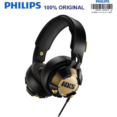 Professional Earphones Philips SHX50 with USB Plug Blue LED Lights Shine Christmas gift for Computer Game Headset