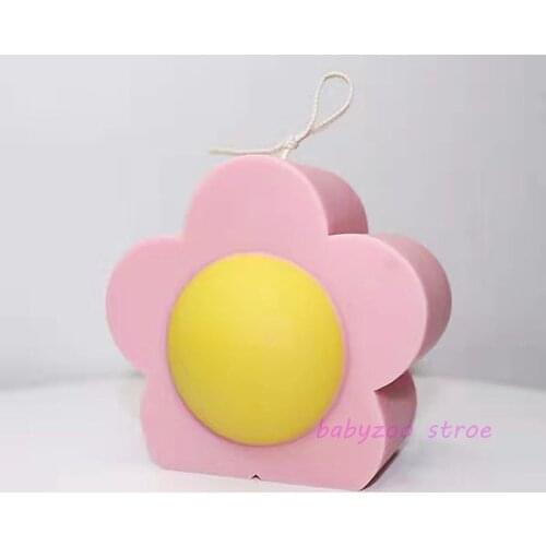 Simple Flower Candle Silicone Mold Fancy Candle Making Diy Aromatherapy Candle Handmade Soap Mold Home Decoration