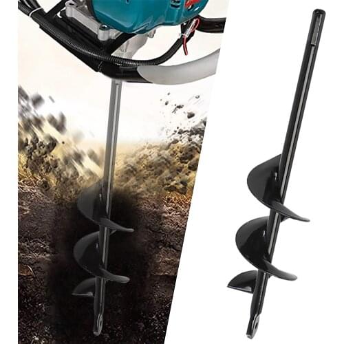 Planting Auger Ground Drill Bit Steel Gardening Auger Bit For Planting Seedlings Metal Drilling Spiral Blade Ground Drill