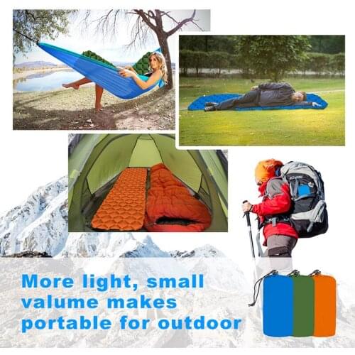 Outdoor Mattress With Pillow Fast Filling Portable Car Sleeping Pad Picnic Compact Air Mattress for Camping Backpacking