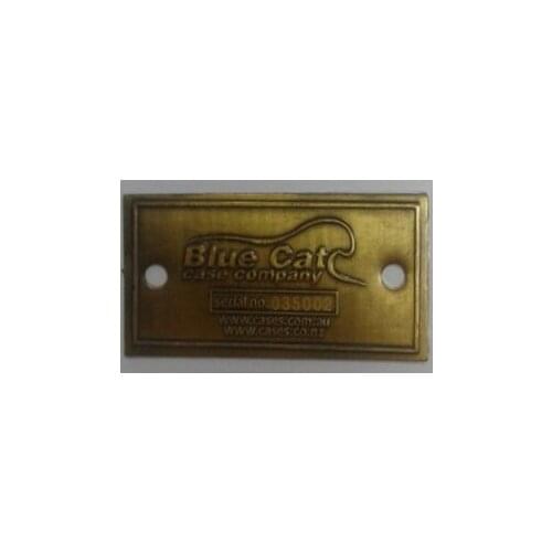 Factory custom furniture brand metal nameplate logo badge label sticker with serial numbers