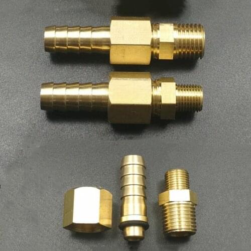 10mm Hose Barb x 1/8" 1/4" 3/8" BSP Male Thread Brass Rotary Barbed Pipe Fitting Coupler Connector Adapter