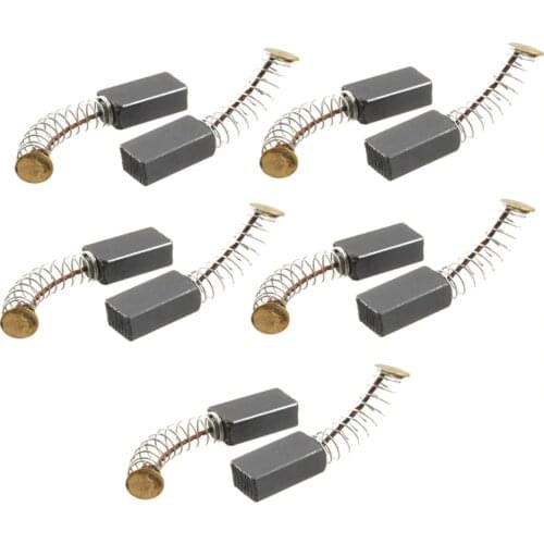 10Pcs/5 pair 14 x 8 x 5mm / 9/16" x 5/16" x 3/16" Electric Drill Motor Rotary Power Tool Carbon Brush 37mm/1.45" Length