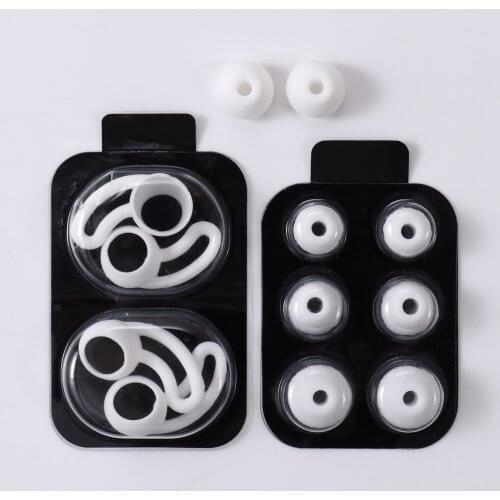 6 Pairs Earbuds Soft Silicone Ear Tips Earphone Covers Anti-Slip Noise Blocking Ear Tip Caps Ear Bud Pads for Android Headphone