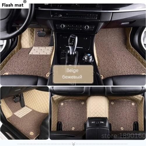 Flash mat car floor mats for BMW e30 e34 e36 e39 e46 e60 e90 f10 f30 x1 x3 x4 x5 x6 1/2/3/4/5/6/7 car accessories auto styling