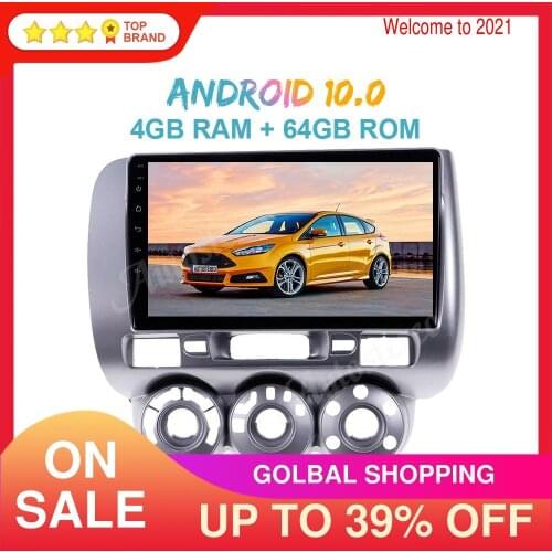 For Honda Fit 2006-2008 Android 10.0 Car GPS Navigation Head Unit Auto Multimedia Player Auto Radio Tape Recorder Stereo Audio
