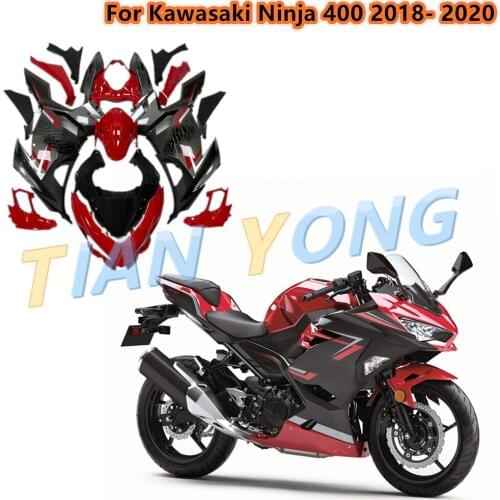 For Kawasaki Ninja 400 2018- 2020 2019 Motorcycle Full Shell Fairing Kit Mudguard Guard Plate Body Cover Protector Decorative