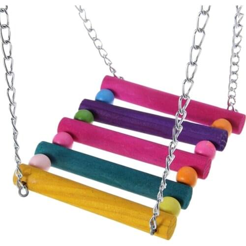 1pc Hot Sale Pet Bird Parrot Toys Parakeet Budgie Cockatiel Cage Hammock Swing Toy Hanging Chew Toys for Birds
