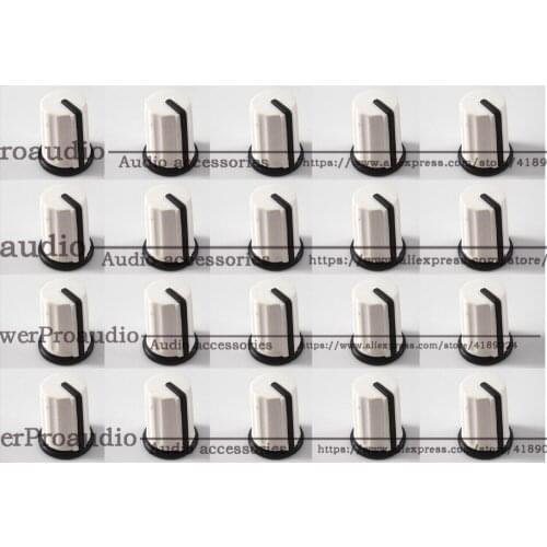 20PCS Replace Knob Cap For Pioneer DJM800 900 2000 NXS,White EQ Rotary Knob - DAA1176 DAA1305 White