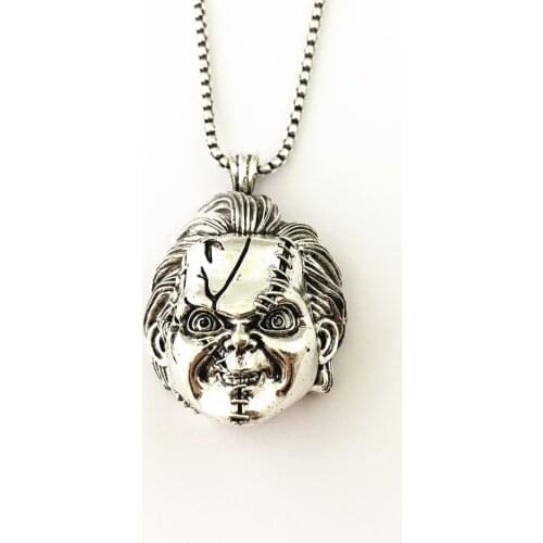 Freddy Krueger Michael Myers Sam Doll Annabelle Jason Voorhees Trick or Treat Horror Necklace Man Girl Halloween Gifts