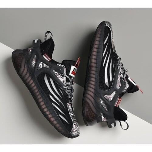 Men Shoes Fashion Breathable Mesh Running Shoes Outdoor Fitness Training Sports Shoes Non-Slip Wear-Resistant Sneakers Men