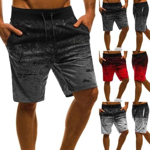 M-3XL Mens Summer Shorts Casual Summer Sports Men Drawstring Shorts Fitness Fifth Pants Gym Trousers Beach Short Sportswear Hot