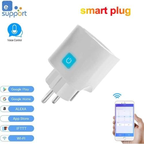 The New Ewelink Smart WIFI Socket Home Smart Plug Mobile Phone Remote Timing Control Is Compatible With Alexa Google Home EU
