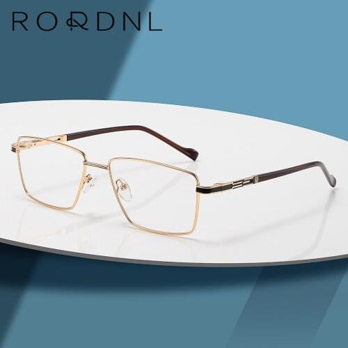 Myopia Prescription Glasses Frame Men Korea Business Style Optical Eyeglasses Frame Male Brand Design Alloy Spectacles Frame New