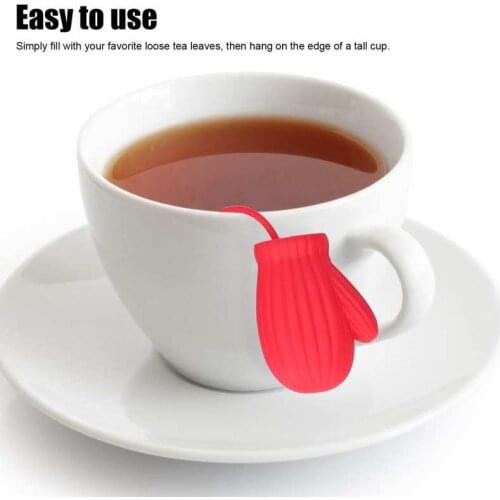 Gloves Shaped Tea Infuser Silicone Tea Filter Strainers Halloween Gift Kitchen Gadget