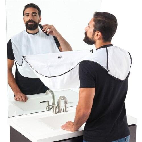 Shaving Cloth Mens Styling Apron Transparent Sucker Shave Apron Beard Repairing Quick Cleaning Styling Cloth