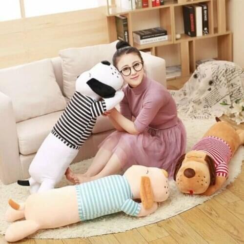 Hot Plush Dog Toy Stripe Style Comfortable Bed Pillow Sofa Mat Plush Animal Toy Doll Plush Toy