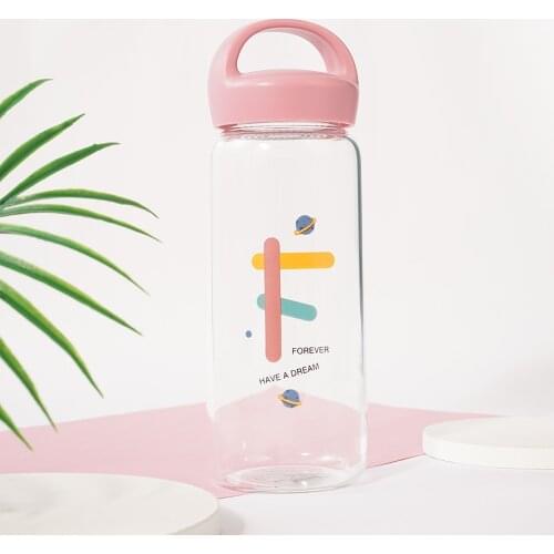 410ML Portable Water Bottle Gym Drinking Bottles Outdoor Travel Drinkware Water Bottle Sport Cup with Removable Filter Glass