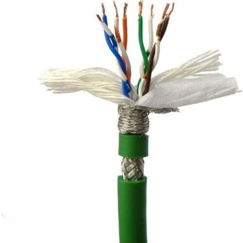 Industrial Ethernet Cable High Flexible cat5e 8 core 0.14mm²26AWG Shielded Twisted Pair Bus Cable for Ethernet 5m