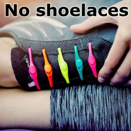 14pcs/lot Silicone ShoeLaces No Tie Shoe Laces Elastic Sneakers Shoelaces Kids Adult Shoe Strings Rubber Shoelaces