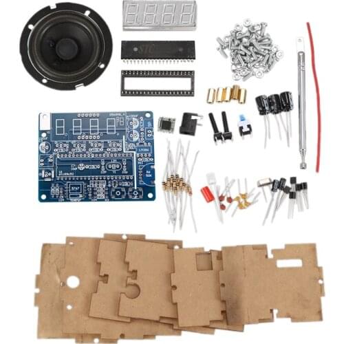 TEA5767 DC 4.5V-5.5V Diy Mini Digital FM Radio 87MHZ-108MHZ 2W 8ohm Speaker Electronics Kit - Arduino Compatible Kits & Diy Kits