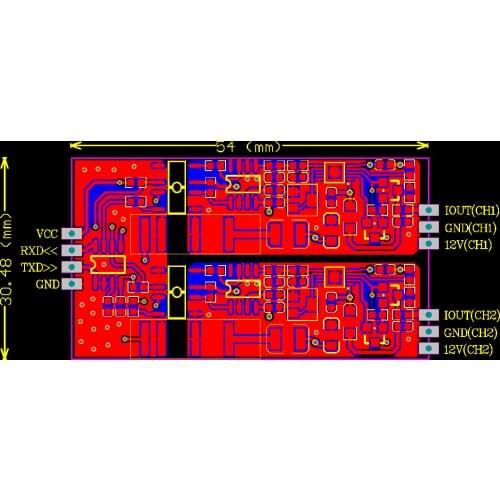 TTL to 4(0)-20ma Module, communication protocol can be customized,XTR111,STM8S001,Single and double channel