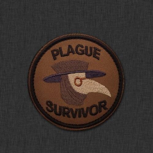 PLAGUE SURVIVOR Embroidered Patches Bird Doctors Sticker Decal Applique Sewing Clothing For Shirt Bag Hat Supplies