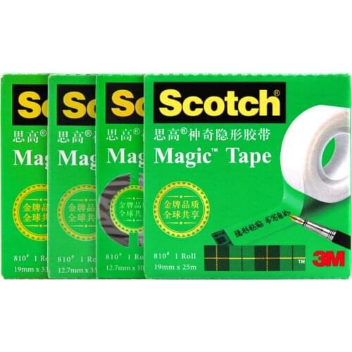 10PCS 3M magic adhesive tape Stealth transparent invisible writable engineered for repairing photo scotch brand 810 sample price