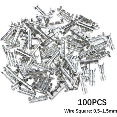 100Pcs U-type Docking Connector line Pressing Button Quick Connect Terminal Set Wiring 0.5 -1.5mm2