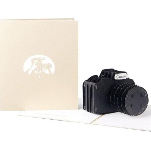 3D Pop Up Greeting Card Cameras Happy Birthday Valentine Easter Thank You