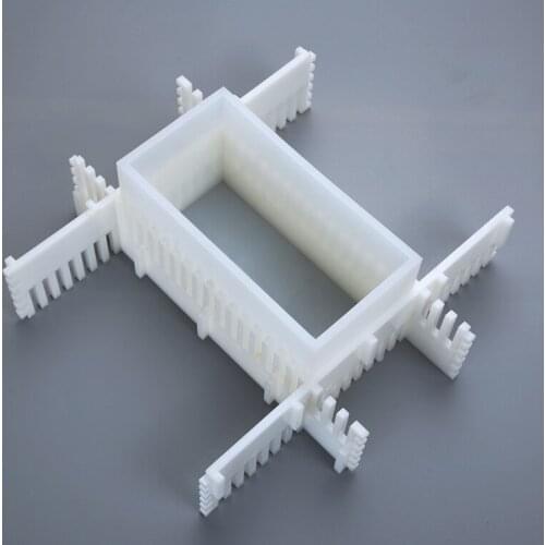 4 Pcs Box Silicone Mold Fixed Frame Rectangle Incense Box Resin Mould Fixing Pad Holder for DIY Jewelry Casting Crafts