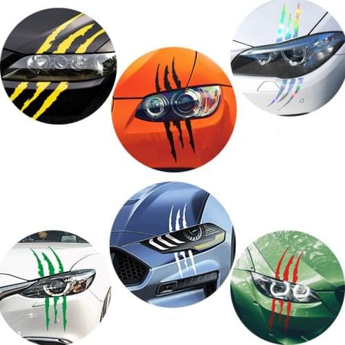 40cm*12cm Car Sticker Reflective Monster Scratch Stripe Claw Car Styling for Toyota Camry Corolla RAV4 Yaris Highlander