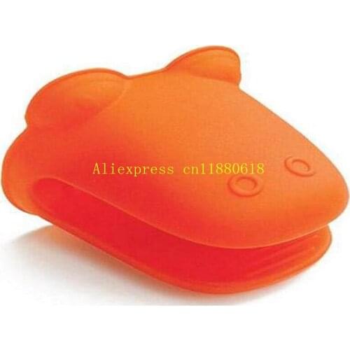 500pcs/lot Fast shipping New arrival hippo dog styles mouth Silicone Pot Holder Silicone glove Oven mitt heat insulation gloves