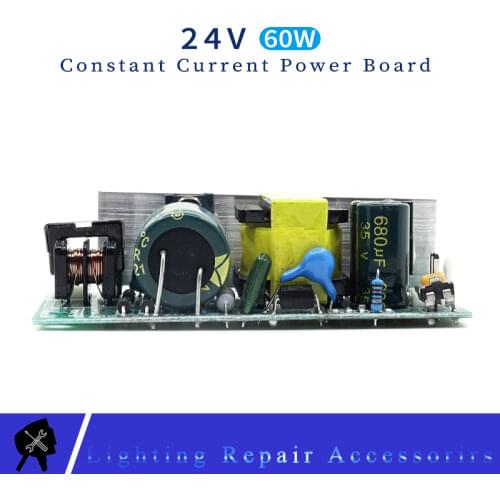 60w 24V 2.5A Power Supply Stage Light Accessories For 12x12w 54x1w RGBW Plastic Led par light