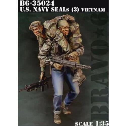 American resin soldiers two American soldiers in the Vietnam War 1:35