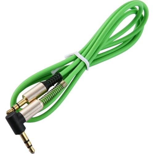 3.5 mm Jack 1M AUX Audio Cable Male to Male Cable Gold Plug line Cord Spring Audio Cable For Phone Car Speaker Headphone