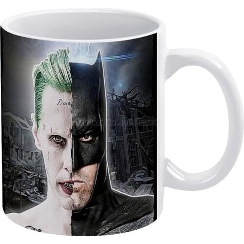Bat And Clown White Mug Coffee Mug 330ml Ceramic Home Milk Tea Cups and Mugs Travel Gift for Friends Bat 216 Comics Hero Superhe