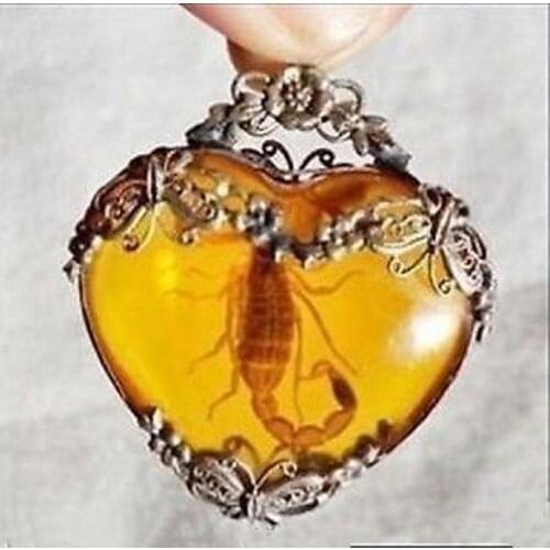 FREE SHIPPING>>> Exquisite Tibet silver scorpion new Pendant Necklace^^@^ GP style Fine jewe Noble