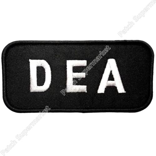 Black DEA D.E.A. Embroidered LOGO Iron On Patch patchwork accessories embroidery clothing
